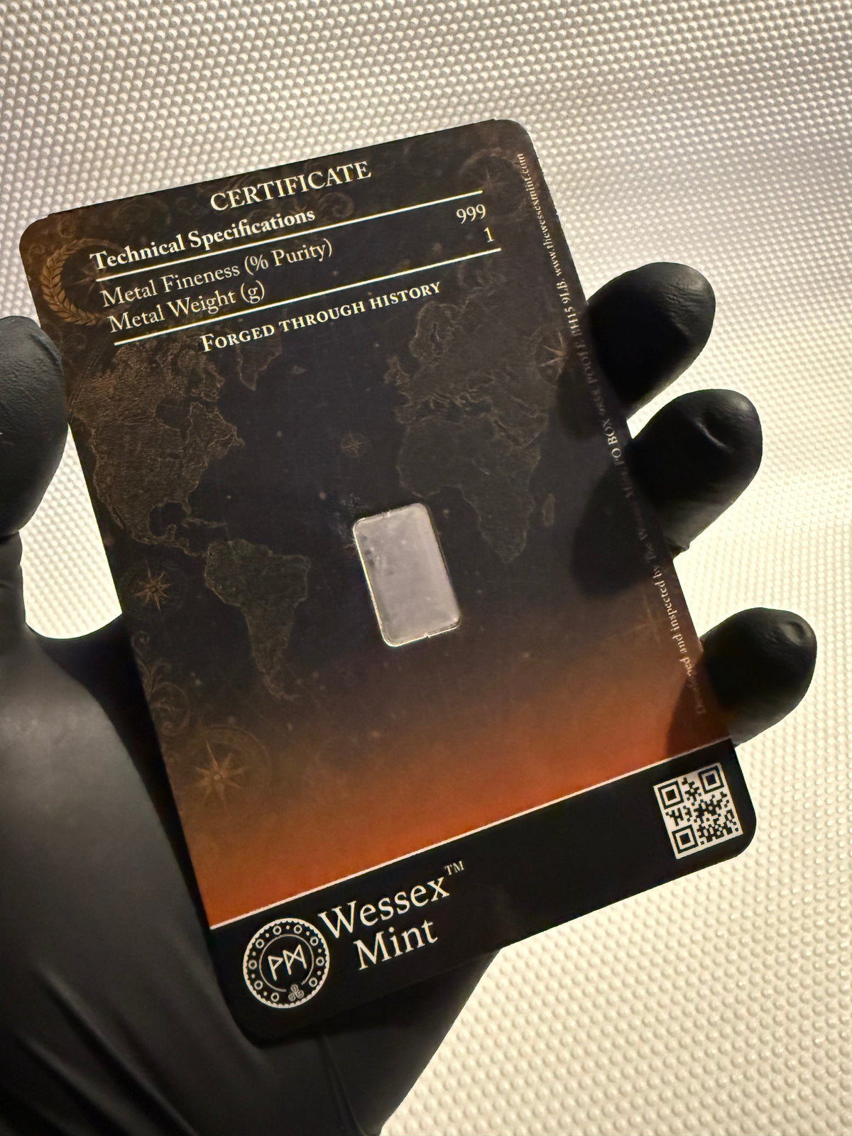 Wessex Mint 1g Silver .999 Fine Bullion Bar - Archangel Michael Design