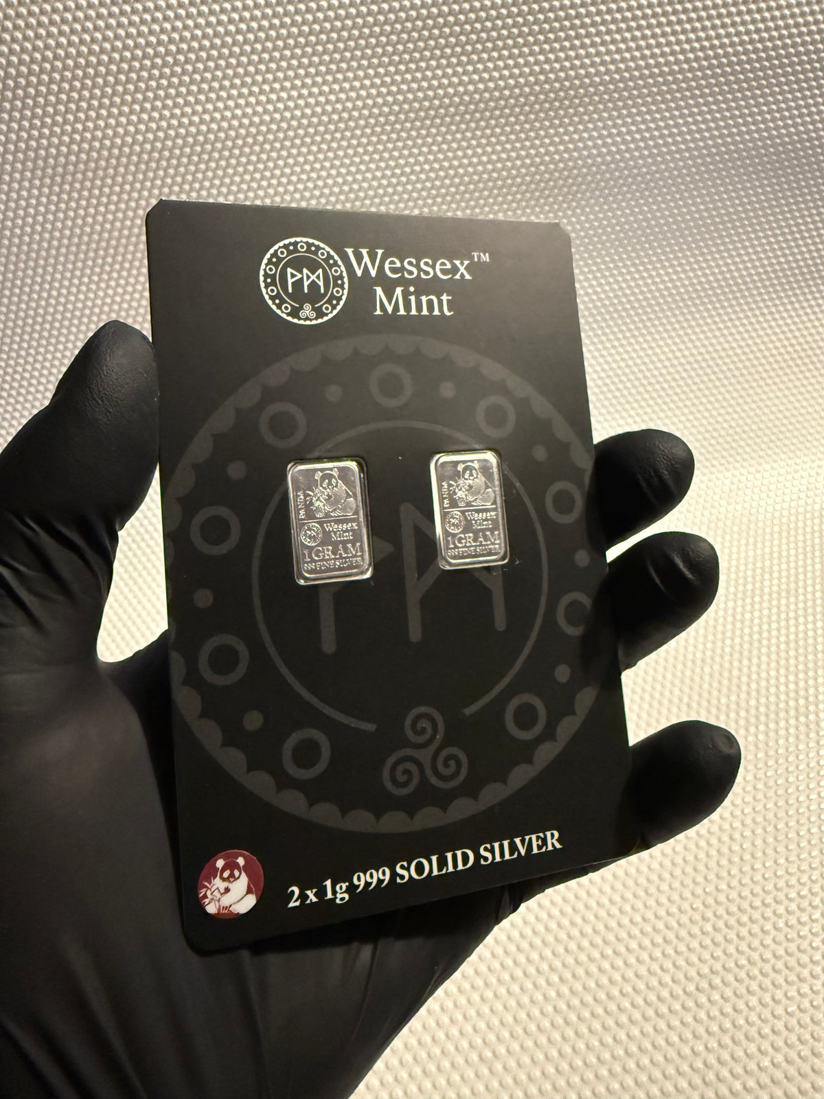 Wessex Mint Panda 2 x 1g Silver .999 Fine Bullion Bars (2g Total)