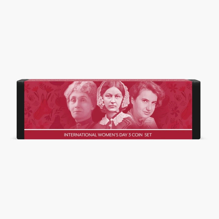 International Women's Day 2025 Coin Box Set Edition 24k gold plated limited to 99 pieces