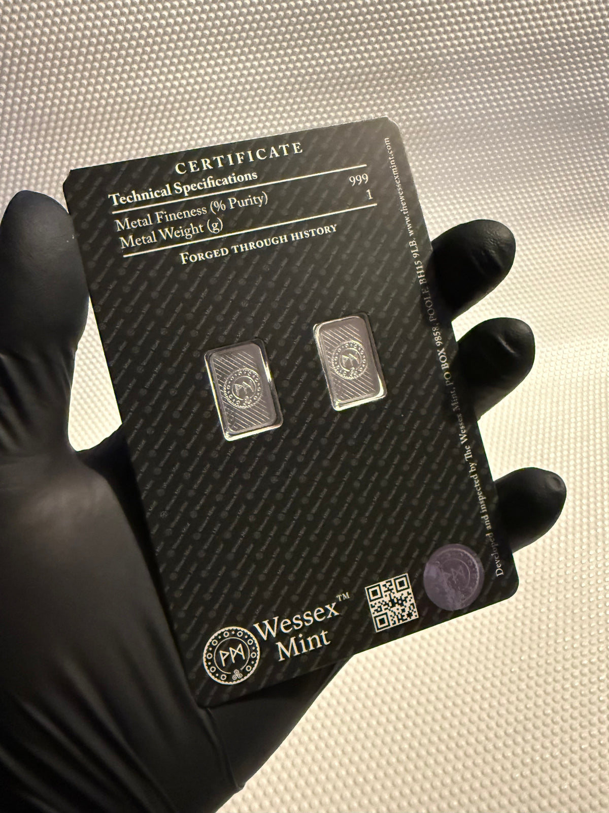 Wessex Mint Panda 2 x 1g Silver .999 Fine Bullion Bars (2g Total)