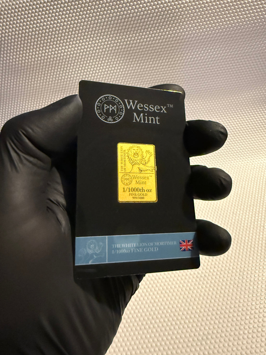 Wessex Mint The White Lion of Mortimer
1/1000th oz 24k Fine Gold Bar