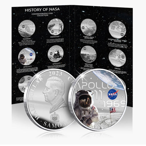 The Official History of NASA 2023 Coin Collection book+First Coin Limited To 9999