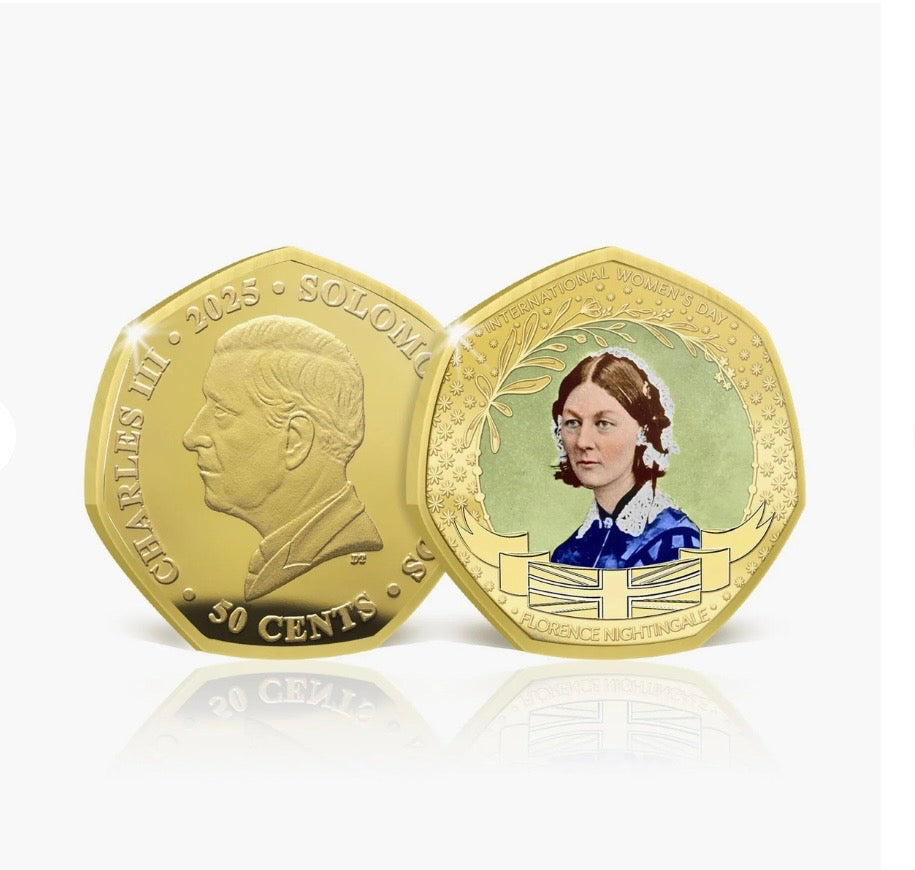 International Women's Day 2025 Coin Box Set Edition 24k gold plated limited to 99 pieces
