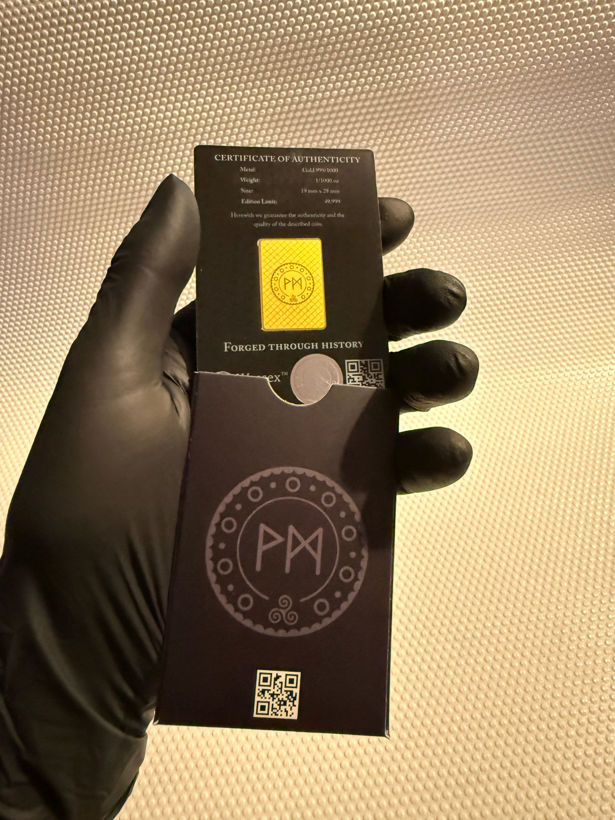 Wessex Mint The White Lion of Mortimer
1/1000th oz 24k Fine Gold Bar