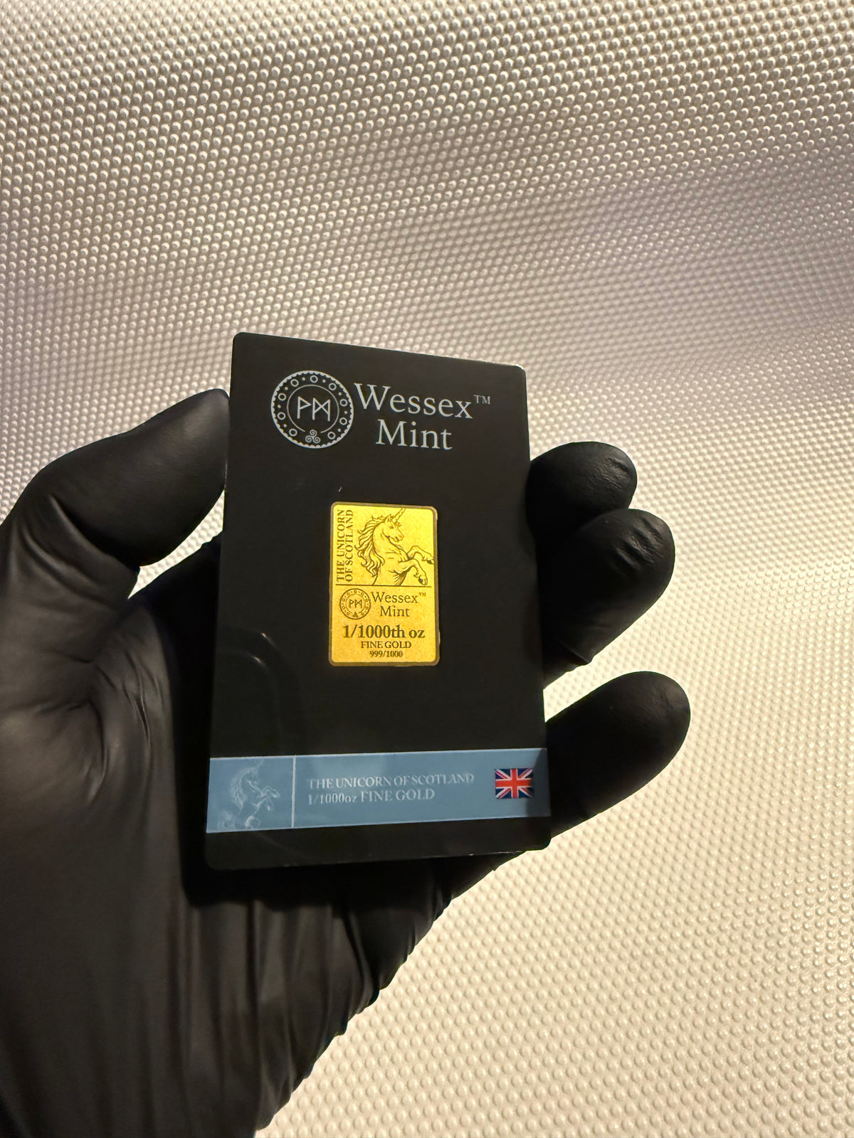 Wessex Mint The Unicorn of Scotland
1/1000th oz 24k Fine Gold Bar