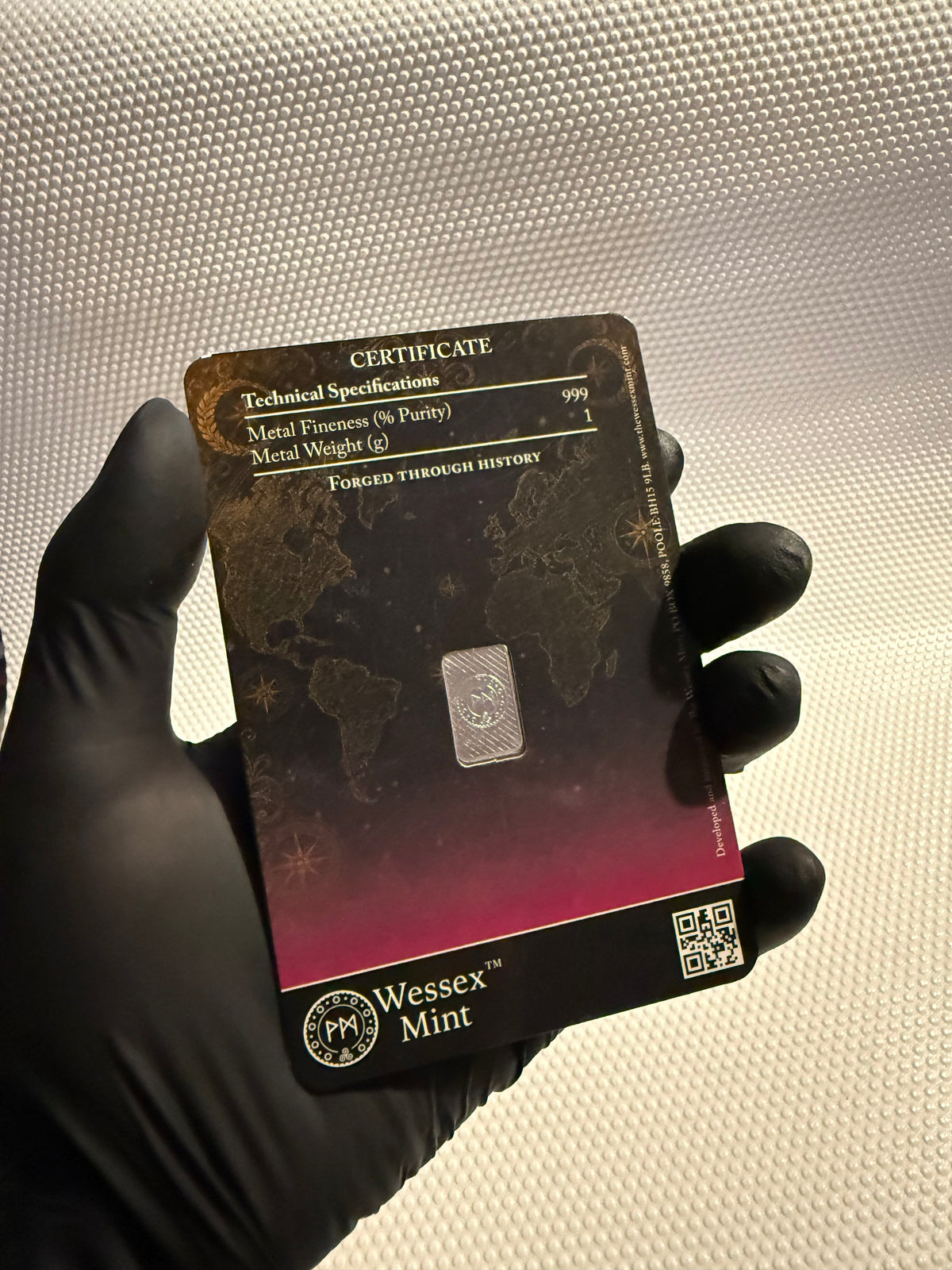 Wessex Mint 1g Silver .999 Fine Bullion Bar - Flamingo Design