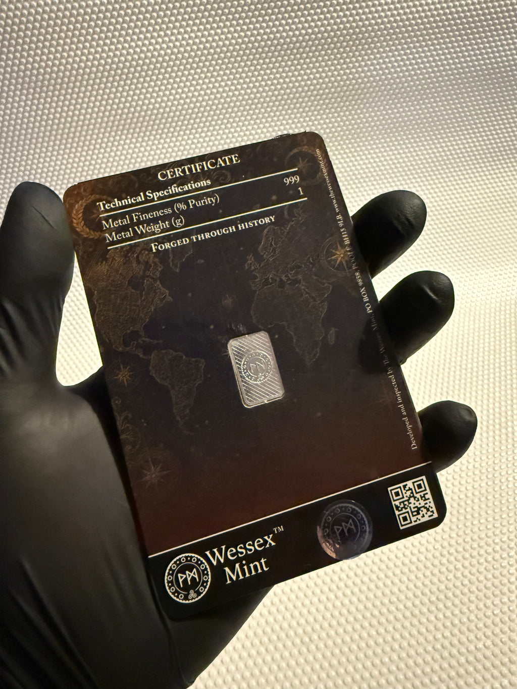 Wessex Mint Liberty 1g Silver .999 Fine Bullion Bar
